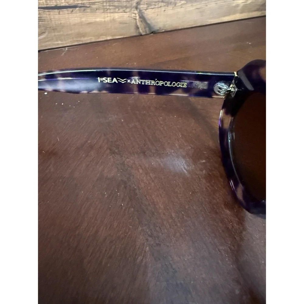 I-SEA Anthropologie Sunglasses Alanna Brown & Plum Turtle 29164062